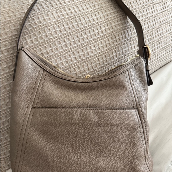 Michael Kors Taupe Leather Hobo Bag - Picture 1 of 2